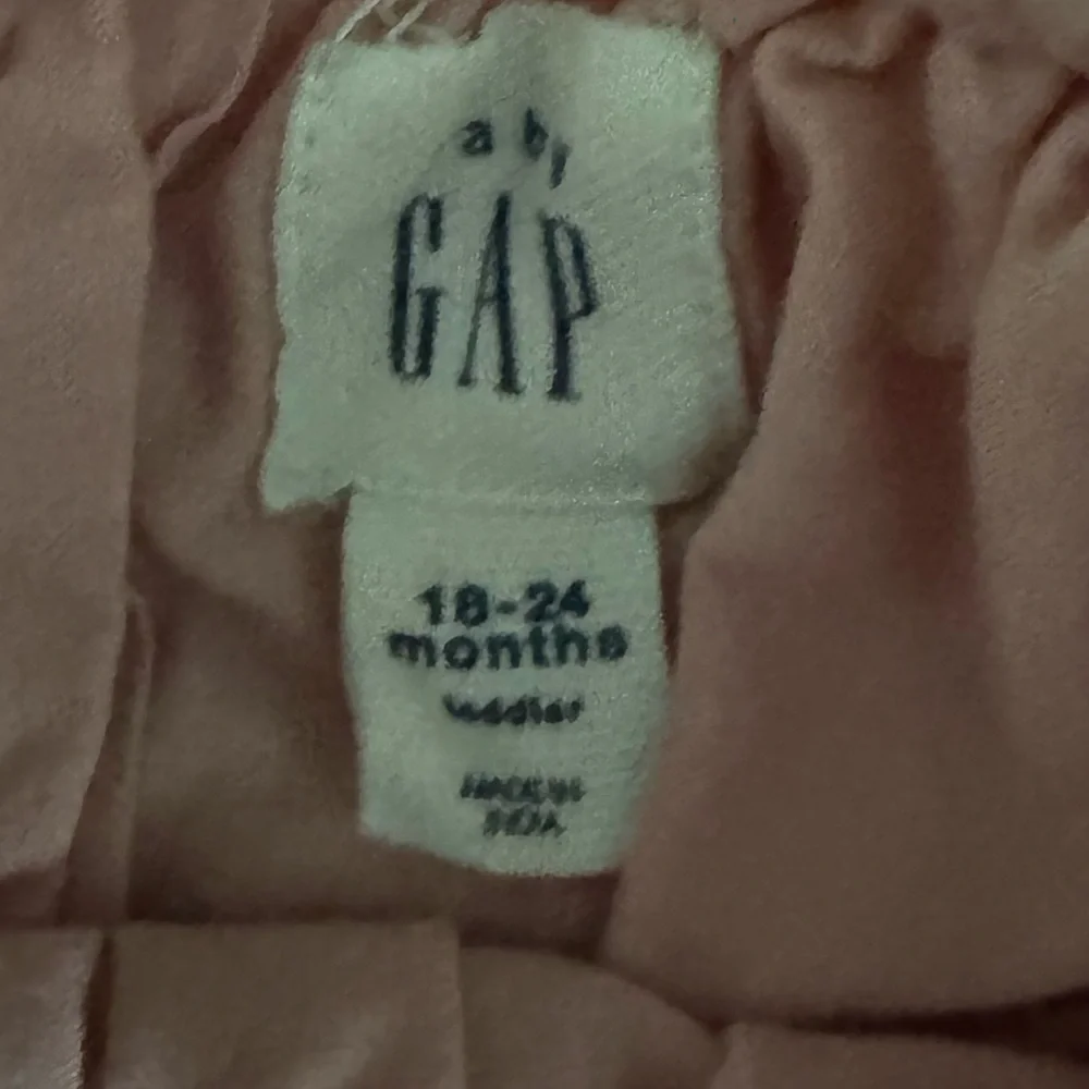 Baby Gap Blush Pink Eyelet Flutter Sleeve Smocked Dress 18-24M